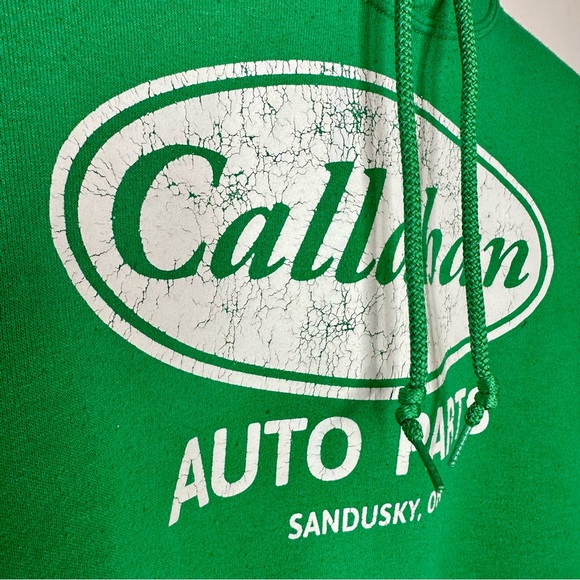 TOMMY BOY Callahan Auto Parts 90s Movie Green Chris Farley Sweatshirt Medium - Picture 6 of 9